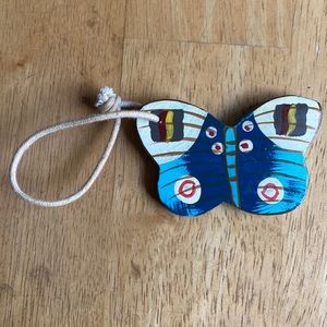 Sunnsand bag wood charm Butterfly in great condition